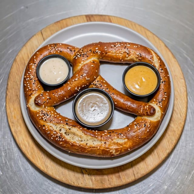 Giant Bavarian Pretzel.
